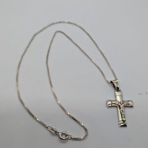 Silver 925 Cross Pendant Necklace